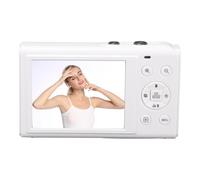 Naroote WiFi Digital Camera, Double Double Screen Camera 5K 80MP 1200MAH for Live Streaming (White)