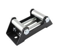 Naroote Winch Cable Roller Fairlead, Heavy Duty Universal Fit with Iron Support Roller for Reducing Friction and Protecting Cable, Hole Distance 125mm 5in