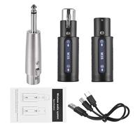 Naroote Wireless Dynamic XLR Microphone System with Built-in Gain Effects for PA Speaker Live Events, Black ABS Shell, <80 Ft Effective Distance, for Weddings and Corporate Meetings