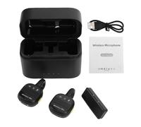 Naroote Wireless Lavalier Microphone, 2.4ghz Professional Wireless Magnetic Lapel Microphone Withnoise Cancelling & Plug and Play Design for Video Recording, Live Streaming, Vlog