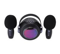 Naroote Wireless Microphone Speaker, Set of Karaoke Machine Speakers for the Microphone Audio Collection with Domestic (Dual Mic)