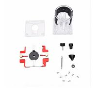 Naroote Wood Router Slotting Locator Aluminum Alloy Wood Trimmer Router Base 2 in 1 with 65mm Inner Diameter Stable Fit for Cabinet Routing Chamfering Slotting Woodworkers