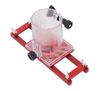 Naroote Wood Trimmer Router Base, 2 in 1 Compact Aluminum Alloy Slotting Bracket, Center Pinch Design Bracket for 65mm Trimming Machine, Ideal for Cabinet, Closet, Furniture & Woodworking