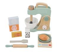 Naroote Wooden Blender Play Set, Bake Mixer Toys for Toddlers Role Playing, Made From Solid Beech Wood, Promotes Family Bonding, Educational Play for Classroom Home