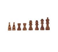Naroote Wooden Chessmen, Handcrafted Chess Pieces, Plastic Film Chessboard, Ideal for Adults, Kids, Professional & Beginners, 2.17inch
