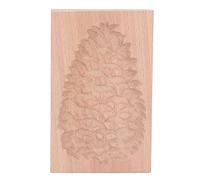 Naroote Wooden Cookie Stamp, Reusable Biscuit Press Mold, Wood Baking Tool Stamp with DIY Design, Ideal for Homemade Cookies Gingerbread Pastry Decorating (#1)