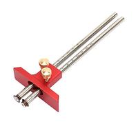 Naroote Woodworking Stainless Steel Double Head Scriber Ruler Marking for Carpentry, High Accuracy Wood Scribe Tool for Efficient Work Performance