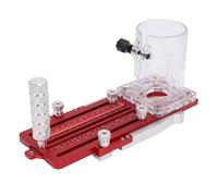 Naroote Woodworking Trimmer Router Base Clear Scale Multi Functional Wood Router Slotting Locator Trimmer Grooving Guide Precise Alignment for Furniture Vertical Arc Cutting