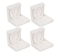 Naroote4PCS Folding Adjustable Car Cup Holder Wall Mount ABS Drink Holder