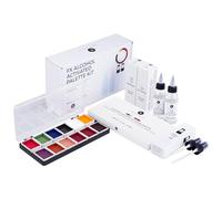 Narrative Cosmetics 12 Color FX Alcohol Activated Makeup Palette - Includes Alcohol Activator and Moisturizing Remover - Waterproof SFX Makeup