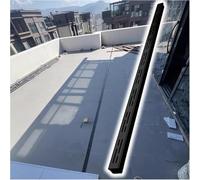Narrow 3.5cm Slender Stainless Steel Drainage Channel with Removable Grate Cover - 60 Packs of Exterior Water Drains for Driveway Yard Garden Docks Roads (Black)