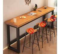 Narrow Bar Table Rectangle Solid Wood Bar Height Table Industrial Dining Room Bar Table Farmhouse Counter Tables Long Narrow Bar Table For Kitchen Coffee Shop Window Small Space -Table Only 78in(55.1i