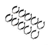 Narrow Base Spring Terry Clips Stainless Steel and Rubber Heavy Duty Tool Holders for Brooms Brushes Rakes Pipes in Garages Workshops Sheds Organisation