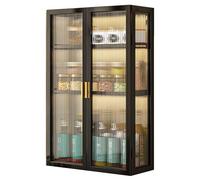 Narrow bathroom cabinet Modern Metal Medicine Cabinet with Glass Door for Bathroom Storage Over The Toilet Hanging Cabinet for Bathroom Living Room Kitchen Space Saving Cupboard Or