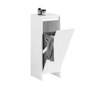 Narrow Bathroom Cabinet with Basket - Space-Saving Storage Chest for Laundry Room, Durable Design