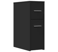 Narrow Bathroom Cupboard with Wheels Storage Cabinet Engineered Wood vidaXL