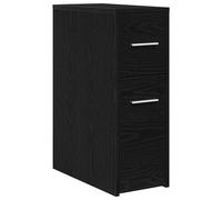 Narrow Bathroom Cupboard with Wheels Storage Cabinet Engineered Wood vidaXL