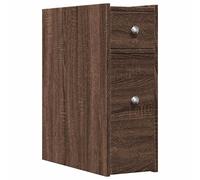 Narrow Bathroom Cupboard with Wheels Storage Cabinet Engineered Wood vidaXL
