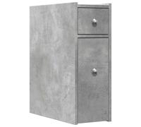 Narrow Bathroom Cupboard with Wheels Storage Cabinet Engineered Wood vidaXL