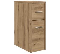 Narrow Bathroom Cupboard with Wheels Storage Cabinet Engineered Wood vidaXL