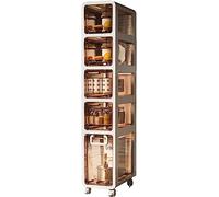 Narrow Bathroom Storage Cabinet 2/3/4/5Tier Niche Shelf Tall Slim Toilet Organizer with Clear Plastic Drawers for Efficient SpaceSaving in Small Bathrooms