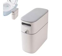 Narrow Bathroom Trash Can | Decorative Odor-Resistant Waste Bin for Humid Areas, Perfect for Bedroom & Closet Waste Disposal, Slim Design for Space-Saving
