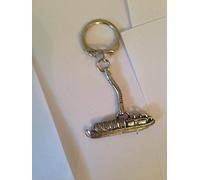 Narrow Boat PP-T27 made of fine English Pewter on a snake keyring