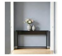Narrow Console Table for Hallway Skinny Sofa Table for Small Spaces Behind Couch Shelf for Vases & Ornaments Black 130x15x80cm (51.2x5.9x31.5in)