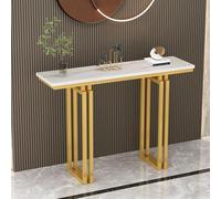 Narrow Console Table with Storage Stylish Hallway Sofa Table with Metal Legs for Living Room Entryway Bedroom Modern Design Space Saving Furniture