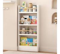 Narrow Door Wooden Boohelf - 3/4/5 Tier Sto Rack for Illustrated Boo, Versatile Space-Saving Bookcase for Home & Office, Slish Library nizer.