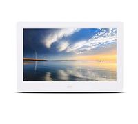 Narrow-Edge Lithium Battery Ultra-Clear 10-inch Digital Photo Frame, Electronic Photo Album, Photo Frame, Display Stand, HD Advertising Machine, Product Display, Commerci (White)