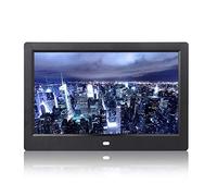 Narrow-Edge Lithium Battery Ultra-Clear 10-Inch Photo Frame, Electronic Photo Album, Photo Frame, Display Stand, Hd Advertising Machine, Product Display, Commer,Black