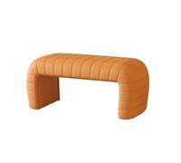 Narrow End of Bed Bench Stool - Khaki Shoe Changing Stool for Entrance Cloakroom & Sofa - Stylish Bed End Storage Seat Perfect for Small Spaces