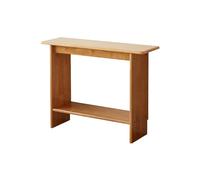 Narrow Entryway Console Table, Solid Wood Display Table with Storage Shelf for Living Room, Hallway, Foyer