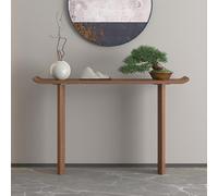 Narrow Entryway Console Table Wooden Accent Table with Wide Top & Storage for Hallway Living Room & Corridor (Brown 120x30x80cm)