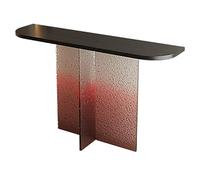 Narrow Entryway Table with Acrylic Legs, Console Table with Rounded Edges for Hallway, Foyer, or Behind Sofa, 47.2x11.8x29.5in