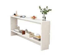 Narrow Entryway Table Wooden Console Table Sofa Side Table for Smals Ideal for Living Rooms/Halls/Corridors White-A 150x15x69cm
