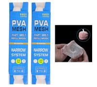 Narrow Fishing Mesh 5M Refill 25/ 37mm PVA Bait Bags Carp Bait Meshs Refill Stocking for Boilie Rig PVA Lure Mesh Water Soluble Sack Bait Wrap Bag Fishing Tool