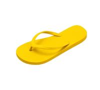 Narrow Flops for Women, Shower Slippers for Women, Flat Sandals, Suitable for Bathroom, Beach, Pool, Lightweight Basic Flops Rubber, Soft Slip-On Shoes, Women's Fabric Shoes, Winter, yellow, 8.5 UK