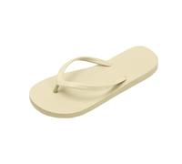 Narrow Flops for Women, Shower Slippers for Women, Flat Sandals, Suitable for Bathroom, Beach, Pool, Lightweight Basic Flops Rubber, Soft Slip-On Shoes, Women's Fabric Shoes, Winter, beige, 5 UK