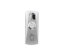 Narrow Frame Stainless Steel For Surface Mounted Door Push Button Switch With Sturdy Mechanism For Entrance Guard Systems In Offices And Hotels Silver
