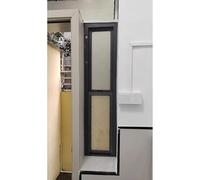 Narrow Frosted Glass Windows for Shed/Bathroom, Vertical Sliding Basement Window Security Windows, Restaurants/Outdoor Kitchen Service Window(12x52in/30x132cm)