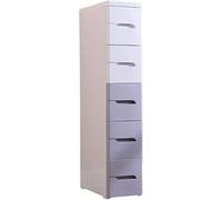 Narrow Gap Drawer Storage Cabinet, 20cm Width, 4 Layers, Ideal for Bathroom, Bedside, Kitchen, Space-Saving Design