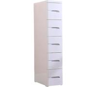 Narrow Gap Drawer Storage Cabinet, 20cm Width, 4 Layers, Ideal for Bathroom, Bedside, Kitchen, Space-Saving Design