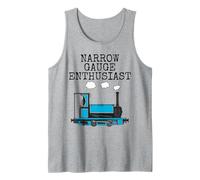 Narrow Gauge Enthusiast, Steam Train, Model Railway (Blue) Tank Top