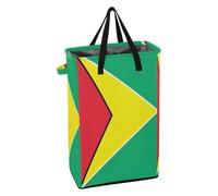 Narrow Hamper with Handles Tall Laundry Baskets Stand up Teen Dirty Clothes Hamper for Nursery Guyana Flag