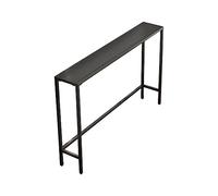 Narrow Iron Console Table Wall-Mounted Accent Table for Sofa Living Room Entryway - 120CM Black/White Modern Space-Saving Design