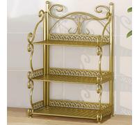 Narrow Metal Sto Cabinet, 3/4/5 Tier Folding Bookcase, Portable nizer for Home Office, Bedroom & Living Room - No Assembly Required, d (25.6in)