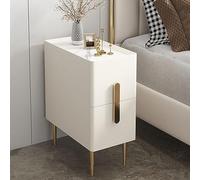 Narrow Nightstand with 2 Drawers, 30cm, Modern Design, Stylish Bedroom Furniture, Space-Saving, Color: A, Ideal for Small Spaces, Easy Assembly