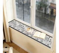 Narrow Non-Slip Window Sill Seat Mat, Quick Drying Window Ledge Protector for Cats, Balcony Bay Windows Sill Mats Runner with Black Edges(Style A,94x8in/239x20cm)